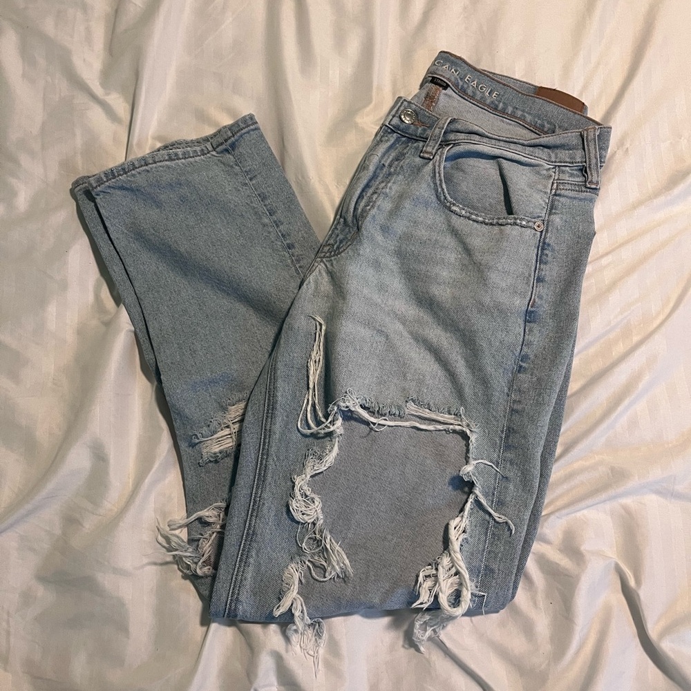 American Eagle Outfitters Blue Straight Leg Jeans